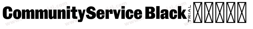 CommunityService Black字体转换